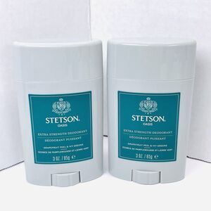Lot of 2 Stetson Oasis Extra Strength Deodorant Stick Grapefruit Peel Ivy Greens